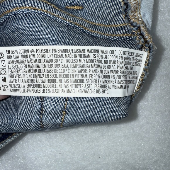 Forever 21 Denim Shorts Medium Wash‎ Size 24 NEW NWOT - Picture 4 of 8